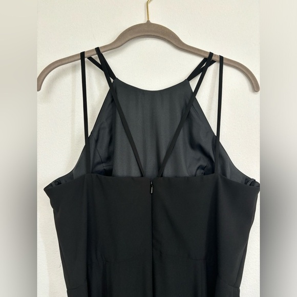 Amsale Emma Black Halter Long Formal Dress size 12 - Picture 2 of 5